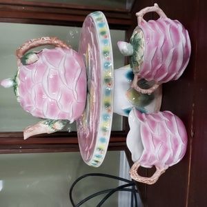 The Rose Garden Tea & Cake set